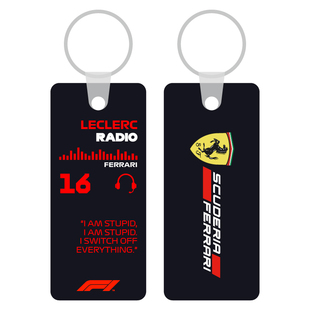 [F1]勒克莱尔车队语音铝片钥匙扣挂件双面高清印刷防刮不脱落定制