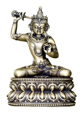 佛堂佛像紫铜文殊大威德