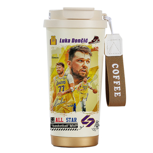 篮球运动东契奇周边保温杯球迷纪念品海报杯子创意实用送生日礼物