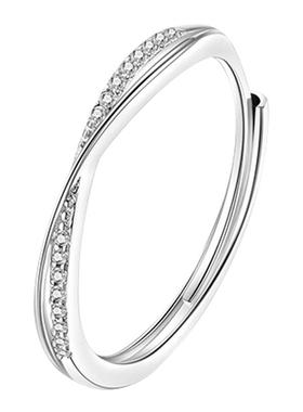 925银精致时尚戒指开口设计百搭