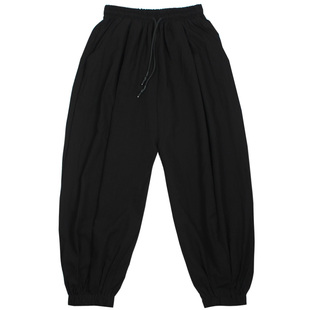 潮牌暗黑系宽松小脚哈伦裤男秋冬新款潮流痞帅垂感休闲束脚飞鼠裤