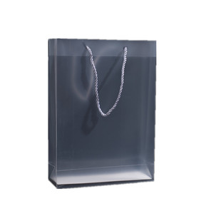 现货加厚PP塑料透明礼品手提袋子定做磨砂环保pvc包装袋定制logo