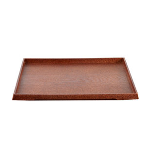 日式仿木纹托盘磨砂长方利休盘酒店快餐盘餐厅茶水盘子饭店端菜盘