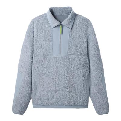 蕉下氢绒毛绒男女同款半拉链卫衣