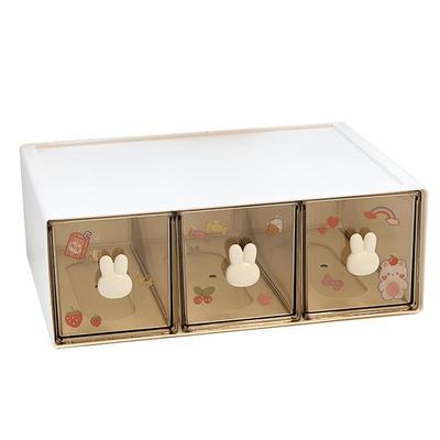 立体兔子把手抽屉叠加盒