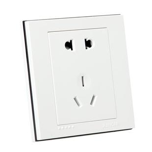 俊朗开关插座面板JUNON官方旗舰黑白P系列86型暗装家用套餐二三插