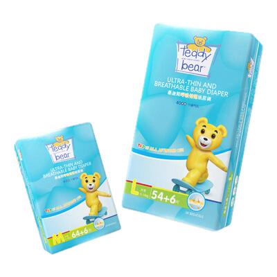 泰迪熊特薄纸尿裤S-XL