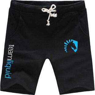 Team Liquid战队短裤队服男士CSGO游戏五分裤子沙滩裤休闲短卫裤