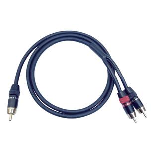 subwoofer单莲花转双莲花低音炮转功放音箱RCA一分二连接音频线