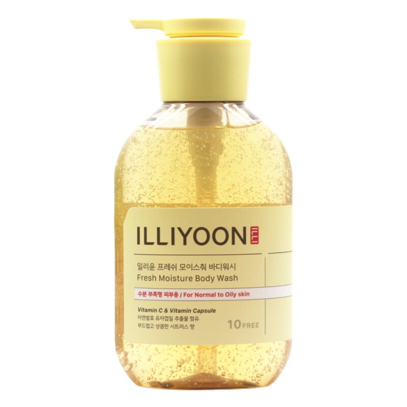 韩国ILLIYOON一理润清新保湿沐浴露500ml滋润温和维C柚子柑橘淡香