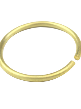 实心黄铜手镯开口圈做旧复古手环