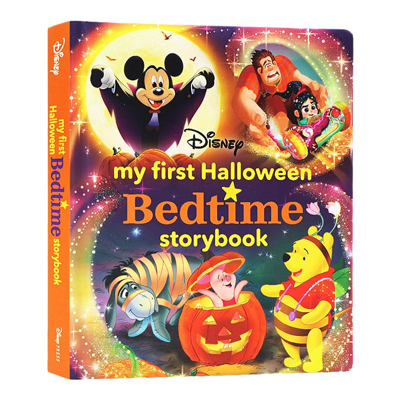 迪士尼 我的万圣节睡前故事书 英文原版 My First Halloween Bedtime Storybook 经典卡通人物童话故事书 米奇彼得潘