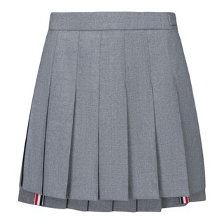 [24期免息]THOM BROWNE 女士经典平纹织百褶裙短裙
