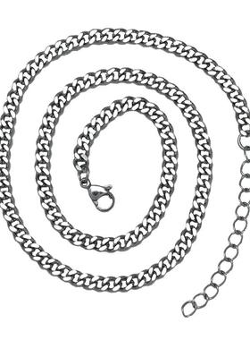 钛钢古巴链瓜子链龙骨链不掉色