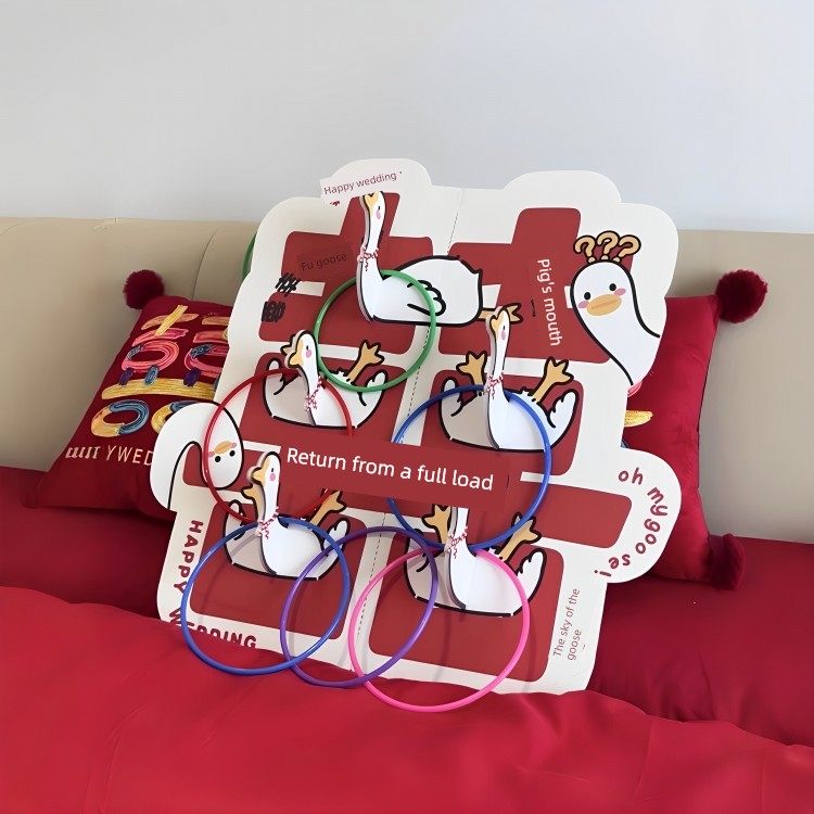 套大鹅结婚游戏接亲道具全套婚礼互动氛围创意2025新款堵门游戏