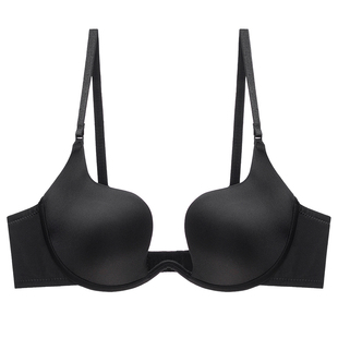 隐形大露背美背内衣女u型夏季礼服婚纱专用小胸深V聚拢挂脖文胸罩