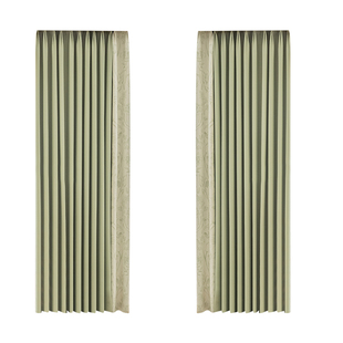 2025新款嫩绿色清新全遮光卧室窗帘轻奢高级客厅阳台飘窗繁华美式