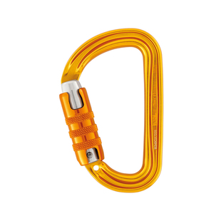 攀索PETZL Sm'D M39攀岩攀冰D型主锁带防丢失孔轻量化小快挂