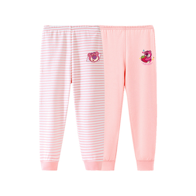 迪士尼女童透气纯棉A类保暖秋裤