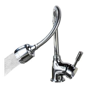 铜体万向旋转冷热单冷厨房面盆水龙头不锈钢洗菜盆混水入墙龙头