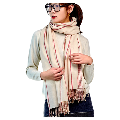 橘语羊绒羊毛披肩柔软加厚围巾