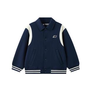 New Balance nb童装男女儿童复古潮流绣花翻领外套ND4DG83033