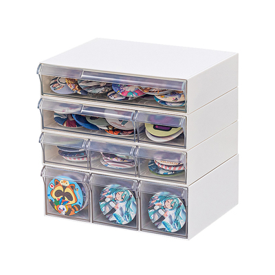 桌面谷子亚克力透明吧唧收纳