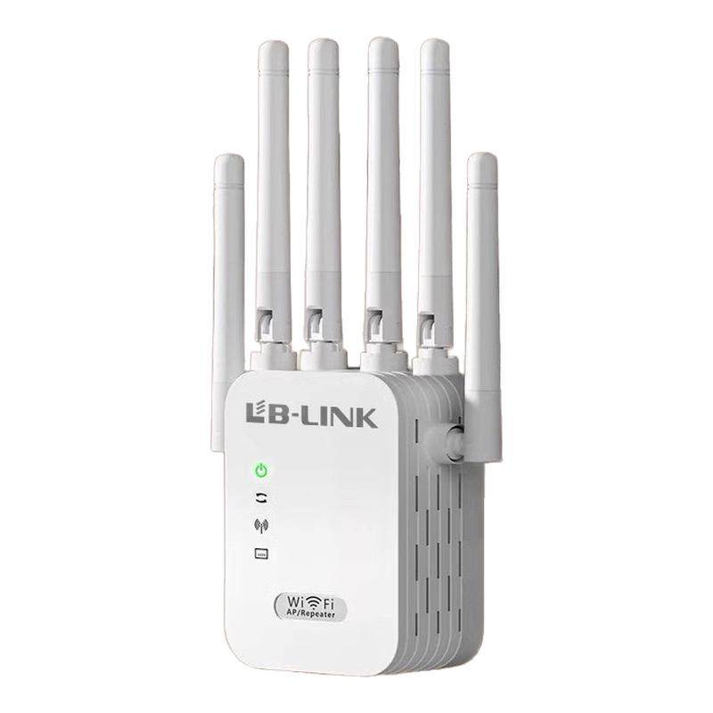 必联2025新款六天线wifi信号增强放大器扩大器5g家用无线网穿墙王中继器路由器双频千兆接收无转有线网口覆盖