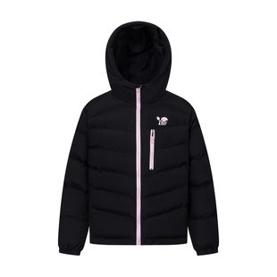 DHSS美式复古撞色拉链连帽排骨棉服男女宽松保暖加厚情侣外套棉衣