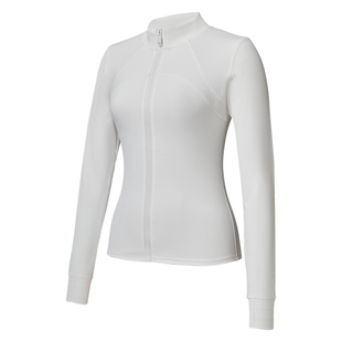 瑜伽外套女长袖户外跑步训练运动修身上衣秋冬连帽开衫专业健身服