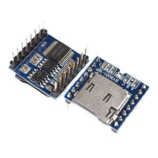 BY8001-16P MP3模块/串口语音模块/SD卡音乐模块/插卡声音模块