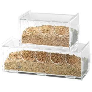 芦丁鸡喂食器喂水器小鸡食盒水壶饲料盒饮水喝水器喂食台食盆水槽