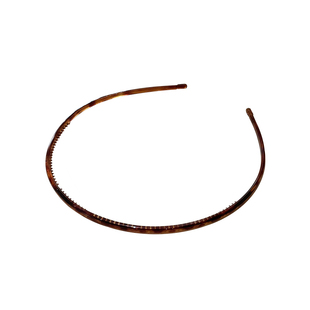 韩国进口发饰百搭细边玳瑁豹纹带齿洗脸发箍不嘞头气质压发头箍