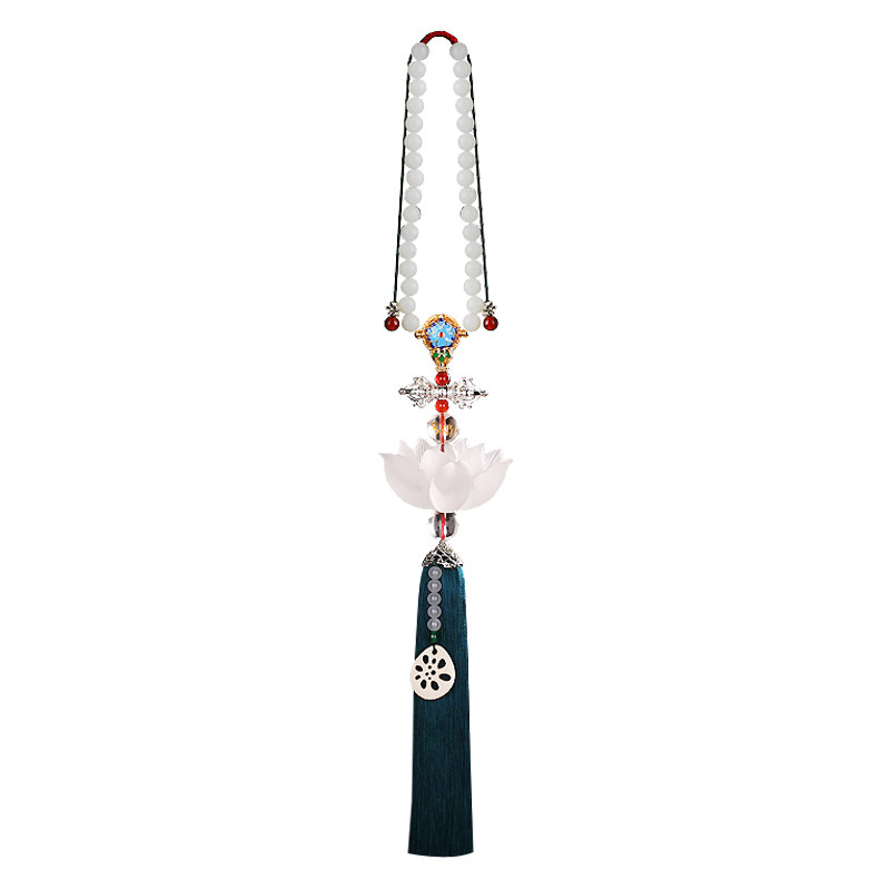 男女士琉璃莲花吊饰平安汽车挂件
