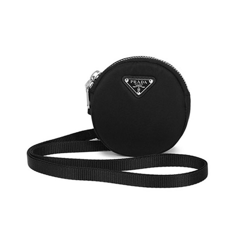 PRADA 普拉达 Re-Nylon单肩斜挎包零钱包腕包 女款 黑色