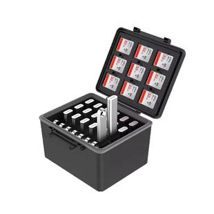 JJC U盘收纳盒 SD卡盒 TF卡 内存卡 存储卡保护盒大容量防护防潮防尘防水溅盒子