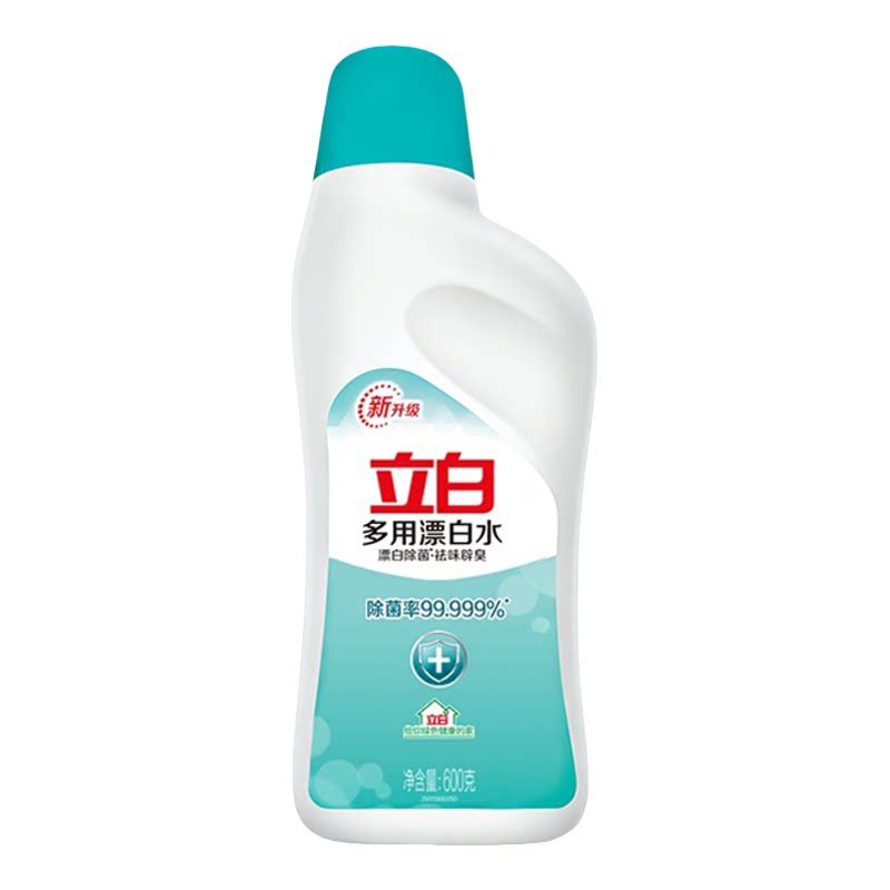 立白漂白水去渍增白不伤衣物居家清洁一瓶多效正品600g瓶装漂白剂