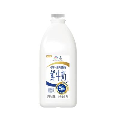 伊利桶装鲜牛奶1.5L*2桶