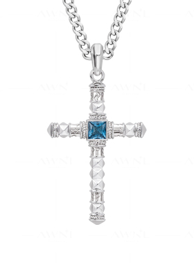 AWNL霖奈十字彩宝托帕石项链