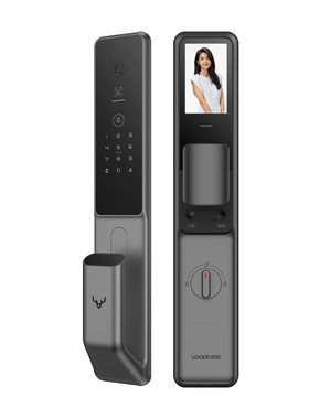 鹿客智能门锁S5Max全景版3D人脸指静脉识别全景猫眼锁密码电子锁
