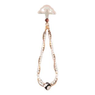 Udemos·顺心如意/珐琅新款时尚串式手腕挂绳短款女生串珠手机壳包包钥匙便携手机挂链配件