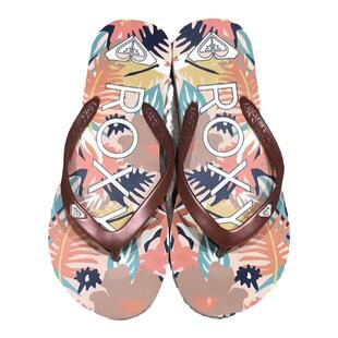 ROXY专柜2026年女士橘粉细鞋带泡沫底时尚超轻沙滩潮流人字拖现货