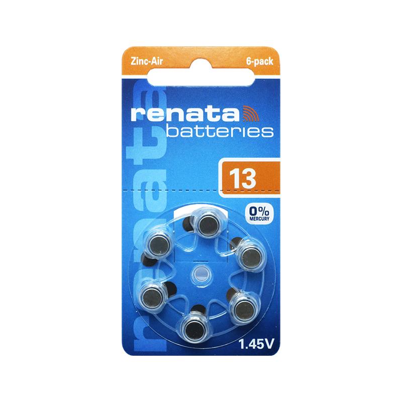 renataA13助听器电池专用原装德国西门子灵捷心动灵悦P进口pr48