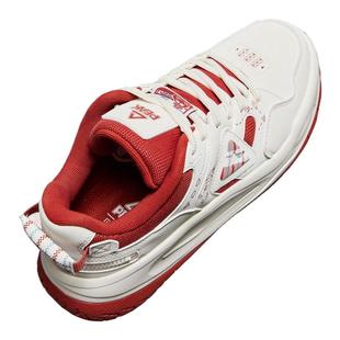 匹克态极厚底运动鞋男款冬季防滑复古新年战靴休闲鞋系带黑色板鞋