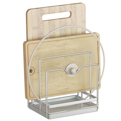 砧板架伊莱家304不锈钢加粗三格