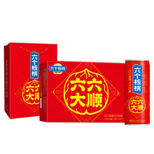 【年货礼盒+赠礼袋】六个核桃旗舰店240ml*16罐植物蛋白饮料