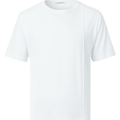 Peter Do春夏男士弹力平纹布T恤