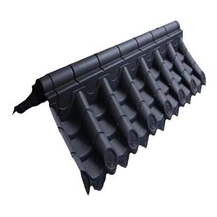 双面围墙瓦仿古墙头瓦树脂塑料瓦院墙装饰瓦墙帽徽派压顶瓦马头墙