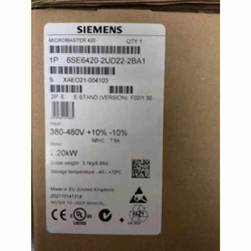议价6SE6420-2UD22-2BA1西门子MM420变频器2.2KW 6SE64202UD222BA