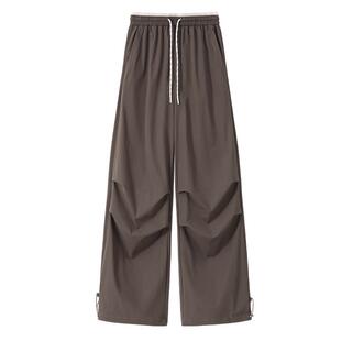 班尼路凉感阔腿裤女款2026春夏新款凉感透气户外运动裤束脚裤N